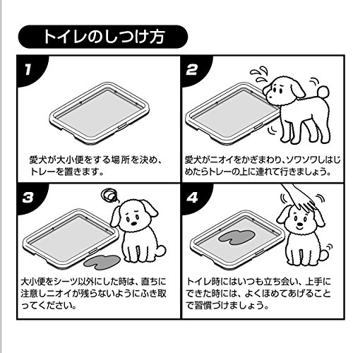 ペティオ (Petio) 片手でらくらく ドッグトレー グレー 犬用 レギュラー 中間 画像