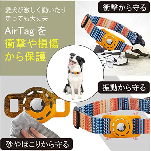 masamilk 犬用エアタグ対応首輪 AirTag用 猫 犬 ペット首輪 迷子 追跡 ペット用品 AirTag対応ケース (ローズピンク, XS) 中間 画像