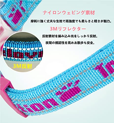 cocomall 引っ張ると首が締まるタイプ トレーニング犬首輪 TRUE LOVE専門販売店 犬の首輪 訓練用 中型、大型犬用 ペット用品 3M反射材料 ナイロン製 通気性 弾力性 ソフト おしゃれ 調節可能 簡単装着 (M, レッド＆ブラック) 中間 画像