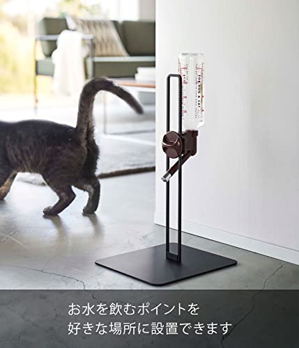 山崎実業(Yamazaki) ペット用 ボトル給水器 スタンド ブラック 約W23XD26XH44cm タワー tower 水飲み器 スタンド 高さ調節可 5707の特徴・詳細 画像