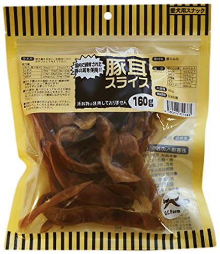 無添加シリーズ 犬用おやつ 豚耳スライス 160g 1