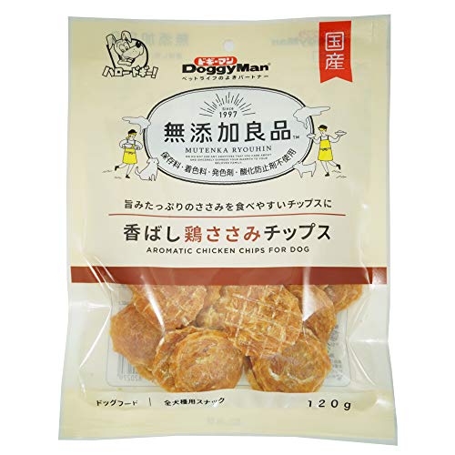 ドギーマン 無添加良品 香ばし鶏ささみ チップス 120g 犬用おやつ 1