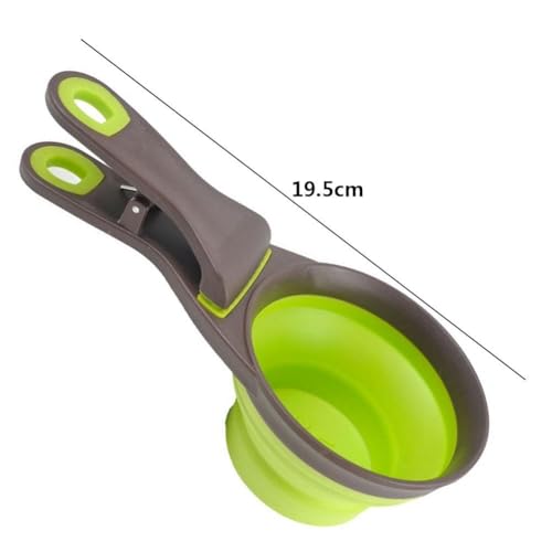 Tglptc ペット用ボウル フードスプーン 折り畳み式 フードバッグ 水飲みボウル 計量カップ ドッグフードスプーン 1個の詳細・まとめ 画像