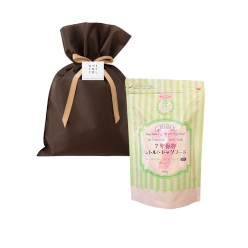 【防災屋ライフ】ペット用非常食セット〜ギフトde防災 きっと役立つ安心を大切な方へ (ギフトバッグ, 【7年保存】ドッグフード単品) 1