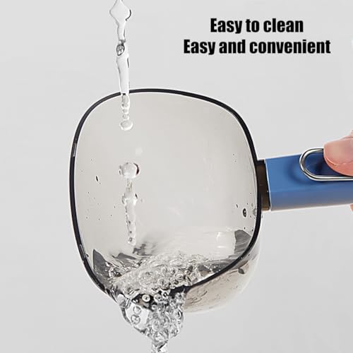 キャットフードスクープ シーリングクリップ付き 計量カップ付き ペット給餌 お手入れ簡単 可愛い ペットフード 計量カップ 犬用スプーン 持ち運び簡単 耐久性 大容量 科学的飼育 (オレンジ) [並行輸入品]の特徴・詳細 画像