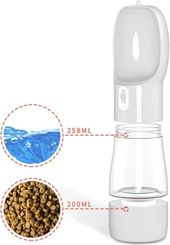 FurBall ペット用水飲みボトル 携帯用ペット水飲み器 給水器 犬 猫 給餌器 セット 水槽付き 水漏れ防止 手軽に水分補給 お手入れ簡単 持ち運びやすい 散歩 外出の特徴・詳細 画像