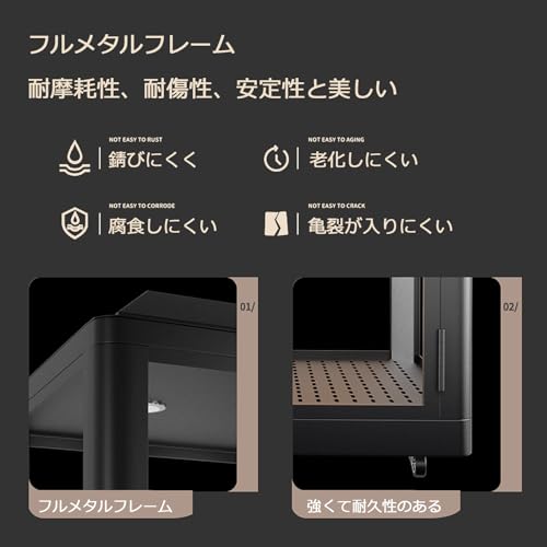 ペット用防音室 犬小屋 調節換気ファン付き 10MMの厚さ遮音強化ガラス 高耐久合金フレーム 回転キャスター付きで自由に移動できます 屋内 室内 防音 鳴き声対策 ボックスフラット屋根タイプ 鳥かご キャットハウス 150*130*125cm (78*76*122cm)の特徴・詳細 画像