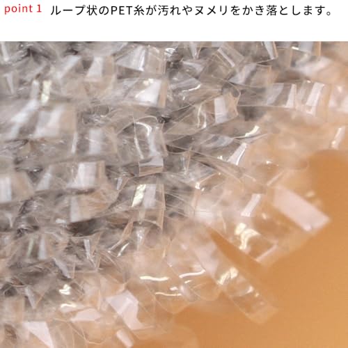 【こだわり品質】ペット用食器洗い スポンジ 2個セット 10x10cm 洗剤不要 水だけで汚れやヌメリを取るの特徴・詳細 画像