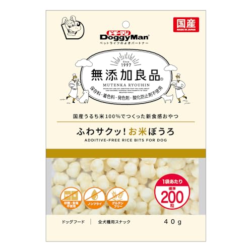 ドギーマン 無添加良品 ふわサクッ！お米ぼうろ 40g×4個セットの詳細・まとめ 画像
