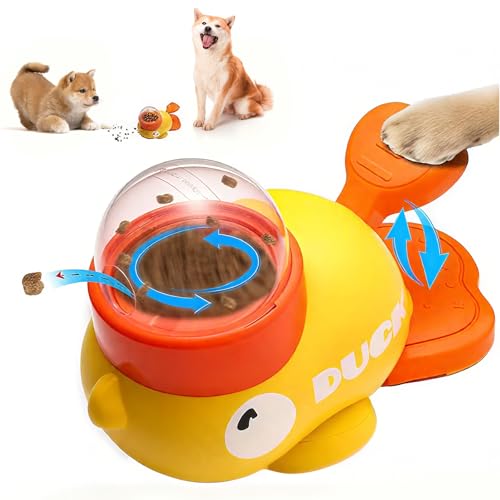 Ranva 知育玩具 犬 おもちゃ 2in1 自動給餌器 【蓋3個付き】 早食い防止 一人遊び ストレス軽減 留守番 おやつ インタラクティブ お手入れ簡単 ABS素材 猫にも対応の外観・全体像 画像