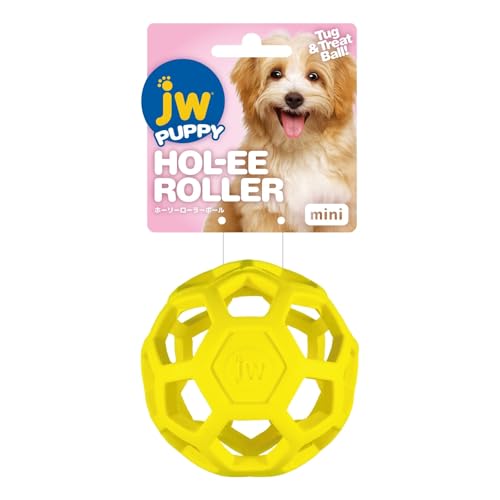 JW Pet Company 犬用おもちゃ ホーリーローラーボール ミニ イエローの詳細・まとめ 画像