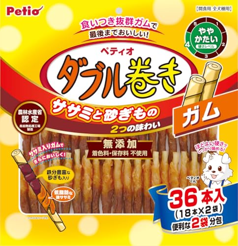 ペティオ (Petio) ダブル巻き ガム 36本入 1