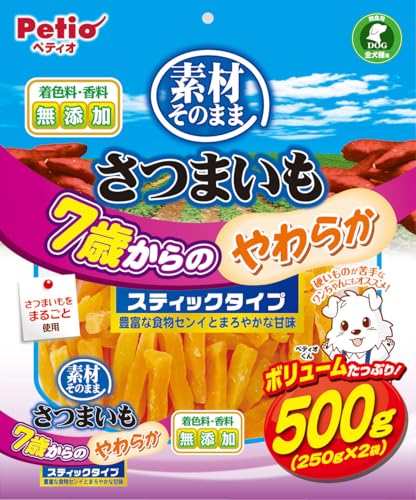 ペティオ (Petio) 素材そのまま さつまいも 7歳からのやわらかスティックタイプ 500g 1