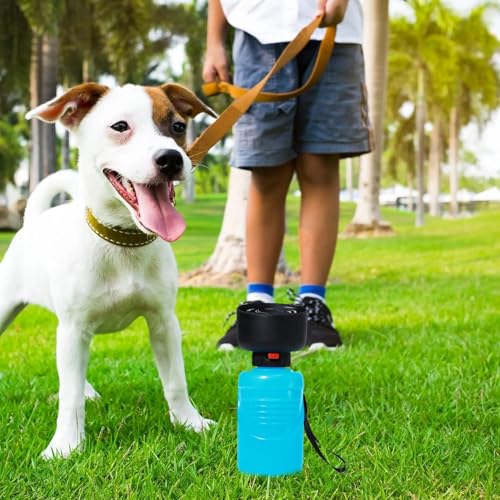 犬用ウォーターボトル、犬用スクイーズウォーターボトル | 犬用スクイーズウォーターボトル漏れ防止ペット給水器 - ポータブル犬用ウォーキングウォーターボトル、子犬、ペット、猫、子猫用の犬用ハイキングアクセサリーの詳細・まとめ 画像