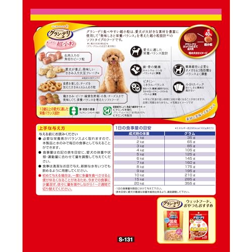 グラン・デリ グランデリ ドッグフード ソフト ふっくら仕立て 食べやすい超小粒 シニア 13歳以上用 700g 国産 ユニチャームの詳細・まとめ 画像