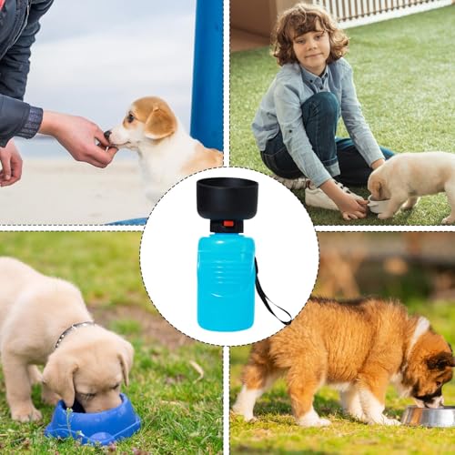 犬用ウォーターボトル、犬用スクイーズウォーターボトル | 犬用スクイーズウォーターボトル漏れ防止ペット給水器 - ポータブル犬用ウォーキングウォーターボトル、子犬、ペット、猫、子猫用の犬用ハイキングアクセサリーの特徴・詳細 画像