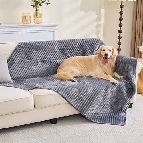 TIANSHU フランネル ペットシーツ 洗える 暖かい 柔らかい 犬猫用下敷き おしっこパッド 超吸収 介護 ペットマット カーペット 滑り止め 繰り返し利用可能 ペット用トイレトレーニングマット マルチサイズ 小型犬~大型犬(182x182cm，1枚，グレー) 1