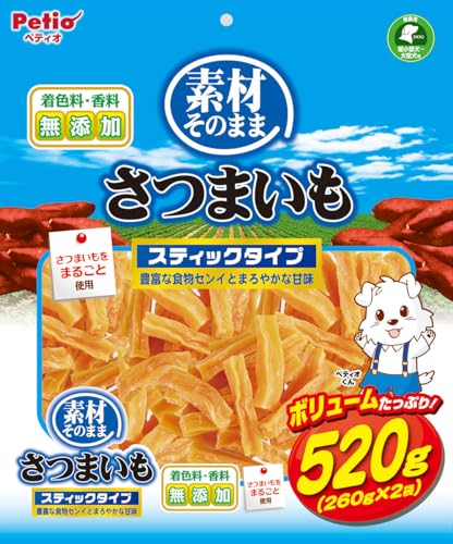 ペティオ (Petio) 素材そのまま さつまいも スティックタイプ 520g 1