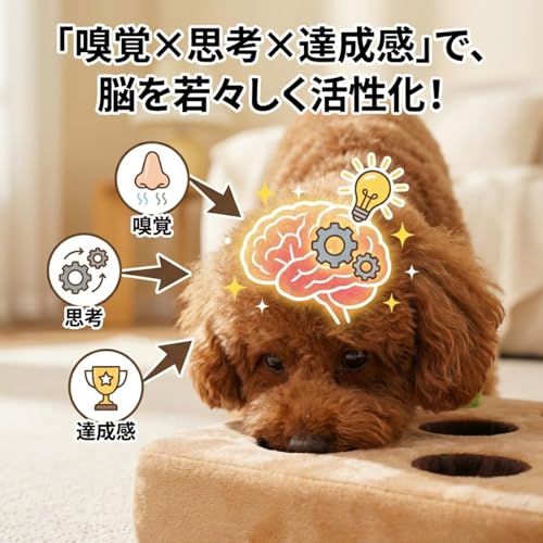 [N.Qurio] 知育玩具 犬 おもちゃ ノーズワーク マット 野菜 ぬいぐるみ 【お散歩1時間分の運動量】 知育マット 訓練 運動不足 ストレス解消 早食い防止 嗅覚 小型犬 室内 遊び 宝探し ベジタブル かわいい トイプードル シニア犬 鳴き笛 30cmの特徴・詳細 画像