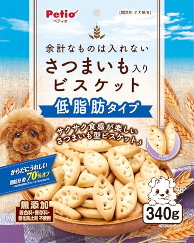 ペティオ (Petio) 余計なものは入れない さつまいも入り ビスケット サクサクタイプ 340g 1