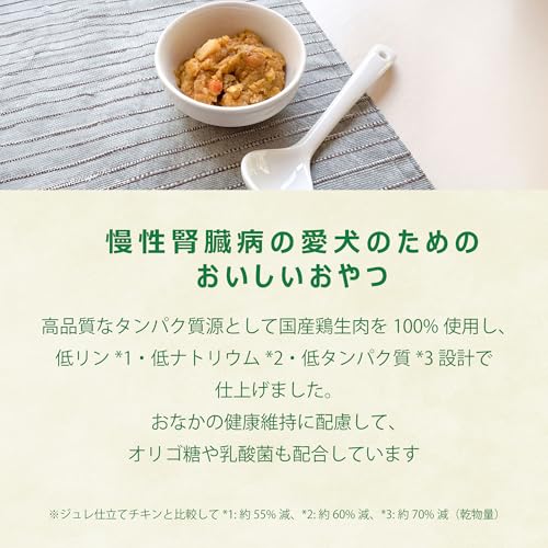 yum yum yum! ヤムヤムヤム ドッグフード ウェット 健康マネジメント腎臓 ジュレタイプ チキン 30g × 12袋 まとめ買い [ 小型犬 中型犬 大型犬 ] 腎臓 国産 無添加の特徴・詳細 画像