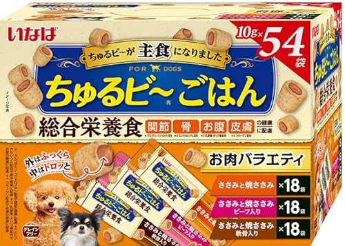 いなば ちゅるビ~ごはん お肉バラエティ 10g×54袋 犬用おやつの外観・全体像 画像