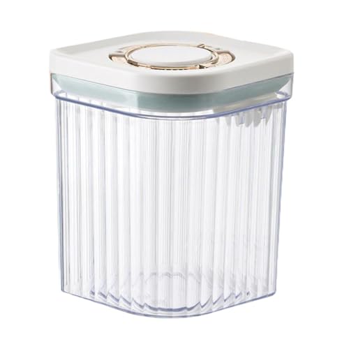 食品保存容器 - 6 インチの収納ボックス | ABS シリコンキャニスター - 粉乳ペットフードシリアル小麦粉キッチンパントリー組織用の気密大容量コンテナの外観・全体像 画像