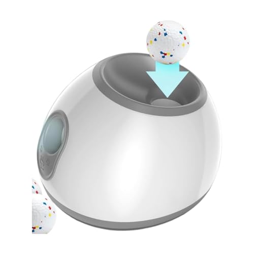 犬 ボール 自動 犬 おもちゃ ボール おもちゃ 自動ボールランチャー 屋内 屋外 自動犬用ボール発射機 軽量・携帯簡単、小型犬と中型犬用のおもちゃ 運動不足解消に (グレー) 1