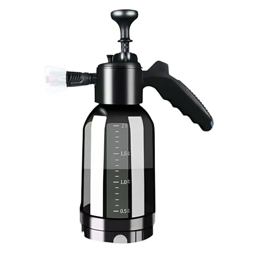 [Yizibuur]ペットバススプレーボトル フォームスプレーバブラー 高速泡連続加圧スプレーボトル犬と猫の入浴用 2L大容量設計 泡立ち速攻 手動噴霧器 お手入れ簡単 快適バスタイム やさしいヘッドクリーニング 屋内外両用 1