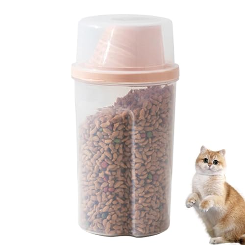 ペットフード収納 – ABS 10.5x9x20.5cm | 密閉型保存容器 犬 | 猫用フードボックス キッチン整理、鮮度保持、家庭用、および給餌の利便性 食品から空気と水分を効果的に隔離すの外観・全体像 画像