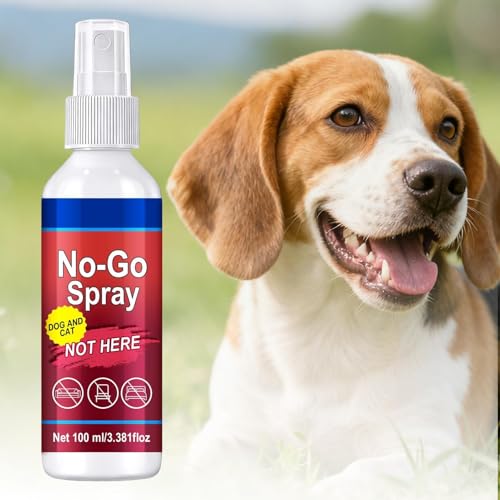 犬の室内専用「ここでは排尿をしないでください」スプレー - １００ミリリットル ペットのおしっこ防止用ミスト,犬のおしっこ防止スプレー - 家具・カーペット・衣類・屋内・屋外・裏庭・芝生・家庭・リビングルームなど、室内外問わず幅広い場所で使用可能。をかけるだけで、ペットがその場所で排尿をするのを防ぎます。ご家庭での使用に。簡単操作。お試しください。の特徴・詳細 画像