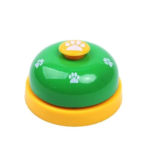 Parishop コールベル ペット用 犬と猫用 卓上ベル カウンターベル ペットトレーニング 訓練用品 しつけ用 ペット おもちゃ 鈴ベル (グリーン) 1