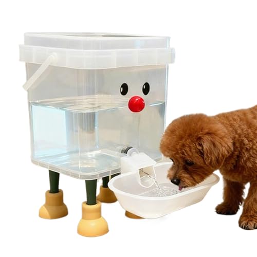 自動給水器,スマイルスマイルフェイスデザインフェイスデザイン犬用自動給水器 | 室内用ペット用噴水式器,ベランダ 室内 オフィス 寝室 旅行 リビング 家庭用 1