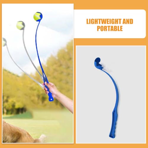 Cabilock プラ製 犬用ボール投げ器 子犬ボール打ち上げ補助具 青色 軽量 メンタル刺激 屋外 旅行用 犬用おもちゃの特徴・詳細 画像