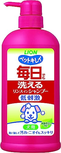 ライオン ペットキレイ 毎日でも洗えるリンスインシャンプー愛犬用 ポンプ 550ml LIONPET 1