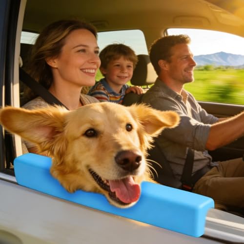 犬用車窓あご当て - 快適なペット車窓あごクッション |首、歯、喉、トラック、自動車用ソフトフォームプロテクターの特徴・詳細 画像