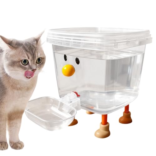 犬用オートマチック給水器 犬用オートオートウォーターディスペンサーウォーターディスペンサー ペット用自動水飲み器,スマイルフェイス デザイン 犬猫用 ウォーターボウル - 卡通キャラクター子犬噴水式給水器,ベランダ 室内 オフィス 寝室 旅行 リビング 家庭用 1