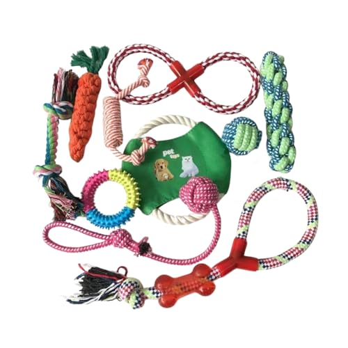 犬 おもちゃ 10点セット セット 玩具 ぬいぐるみ ロープ 知育玩具 ノーズワーク ボール 引っ張り 大容量 縄 デンタルケア ストレス 発散 ペット 遊び お得 1