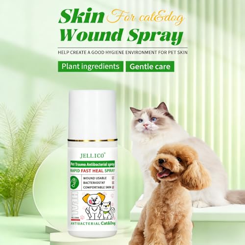 ペット創傷スプレー 通気性防水 クリア創傷治癒スプレー 100ml 創傷スプレー 液体消毒剤 止血スプレー 犬と猫用の創傷液スプレー 皮膚と傷のケア ペット 創傷治癒と創傷治療をサポート 感染症の予防に役立ちます 犬 猫 小動物用の液体包帯の詳細・まとめ 画像