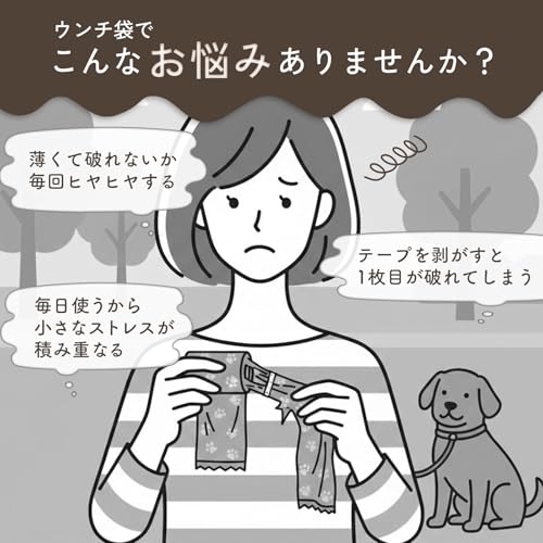 【大容量】うんち袋 300枚 犬 臭わない ペット用 エチケット袋 ケース付 大容量 散歩 マナー袋 ウンチ袋 犬用 猫用 破れにくい ロール ゴミ袋 犬散歩グッズ 犬のお散歩グッズ トイレ袋 処理袋 掃除 消臭 ペット用品 漏れない (15袋×20本)の詳細・まとめ 画像