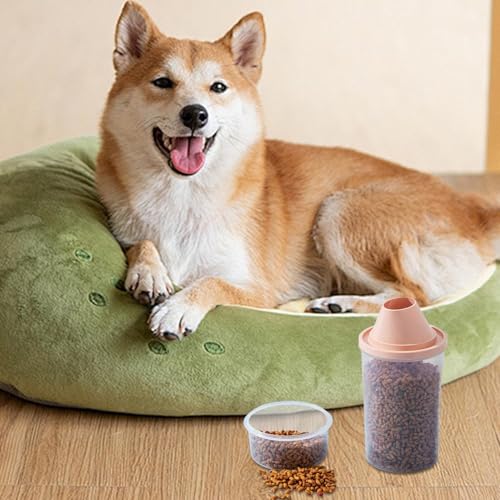 ペットフード収納 – ABS 10.5x9x20.5cm | 密閉型保存容器 犬 | 猫用フードボックス キッチン整理、鮮度保持、家庭用、および給餌の利便性 食品から空気と水分を効果的に隔離すの詳細・まとめ 画像