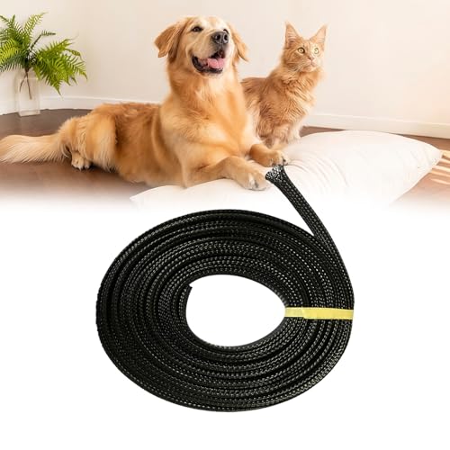 ペットケーブルプロテクター 3 メートル / 6 メートル / 10 メートル長強力なナイロン織り犬猫による咀嚼損傷を防止電線プロテクター犬猫ワイヤーカバー咀嚼耐性の詳細・まとめ 画像