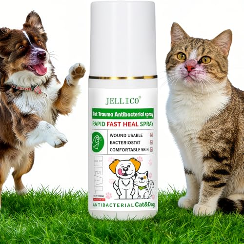 ペット創傷スプレー 通気性防水 クリア創傷治癒スプレー 100ml 創傷スプレー 液体消毒剤 止血スプレー 犬と猫用の創傷液スプレー 皮膚と傷のケア ペット 創傷治癒と創傷治療をサポート 感染症の予防に役立ちます 犬 猫 小動物用の液体包帯 1