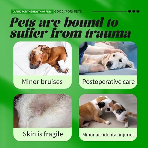 ペット創傷スプレー 通気性防水 クリア創傷治癒スプレー 100ml 創傷スプレー 液体消毒剤 止血スプレー 犬と猫用の創傷液スプレー 皮膚と傷のケア ペット 創傷治癒と創傷治療をサポート 感染症の予防に役立ちます 犬 猫 小動物用の液体包帯の特徴・詳細 画像