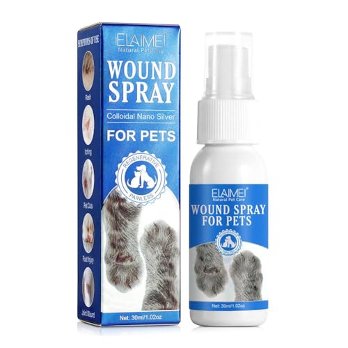 ペット用 傷口ケア ペット創傷 スプレー 30ml クリア創傷治癒スプレー 犬 猫 止血 消毒 皮膚と傷のケア キズ薬 ケガ 擦り傷 ひっかき傷 非刺激性 ノンアルコール 感染症の予防に役立ちます 犬 猫の外観・全体像 画像