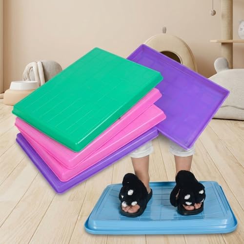 ペット用交換トレイ ブラック 45×30×2cm 犬ケージ対応 水や食べ物のこぼれ防止 食器洗い機使用可 うさぎ あひる にわとり はと等に対応 多用途プラスチックトレイ お手入れ簡単 (45*30*2.5cm,ブラック)の特徴・詳細 画像