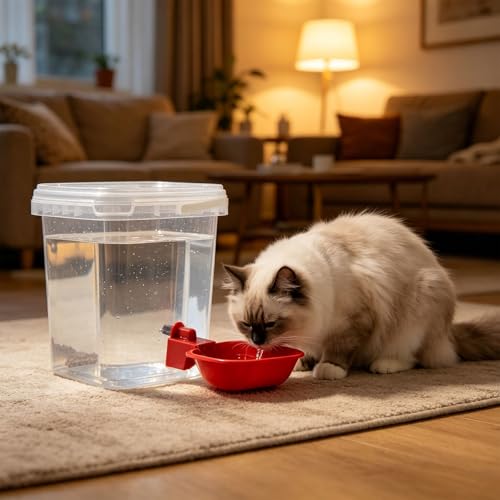自動給水器 昼夜連続給水を提供する小型犬から大型犬までの給水器 自動ペット給水器ボウルの詳細・まとめ 画像