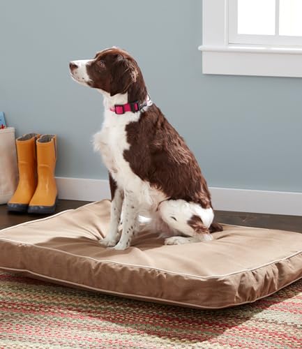 L.L.Bean(エルエルビーン) プレミアム&セラピューティック・ドッグ・ベッド・交換用カバー、デニム 長方形 スモール フリーサイズ Platinum グレー 0CCM910000の特徴・詳細 画像