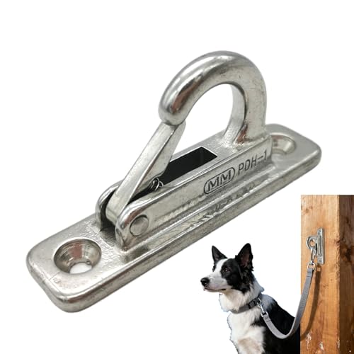 犬用リードフック 金属製ドッグリーシュホルダー インダストリアル リード掛け ステンレス製 安全ペットホルダー 室内用取り付けペットリーードフック店舗 カフェ ドッグランの外観・全体像 画像