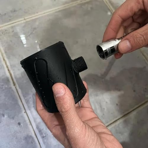 アップグレード版メンズシャワーヘッド 高圧でヒーター内蔵の多機能ハンドヘルドスパイラルノズル 自宅やバスルームに最適な耐久性と簡単取り付けの特徴・詳細 画像